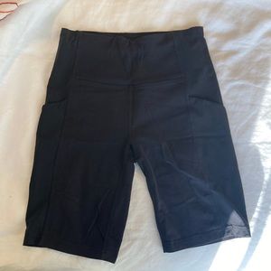 Athleta Black Biker Shorts XS